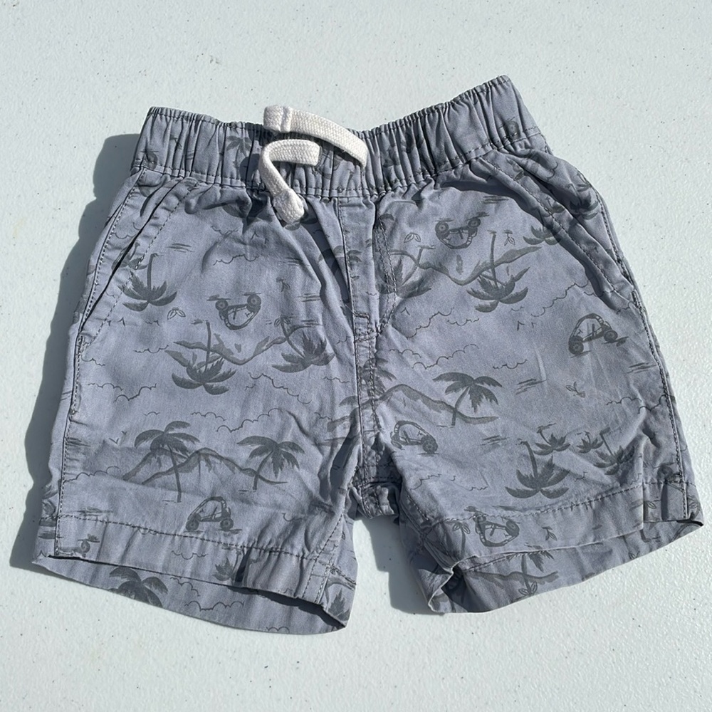Gray Palm Tree Shorts